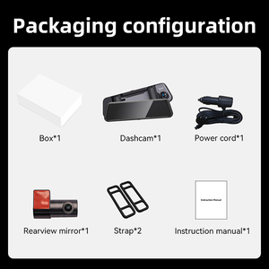 5504 9.66-Inch Echte 4K Voor-En 1080P-Achterkant Voor Dubbele Opname Globale Spraakbesturing Zonder Wake-Up Bsd Blinde Vlek Dvr Dashcam - Product Image 6