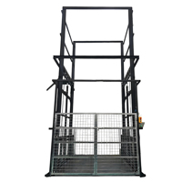 Mini Elevador Hidráulico Eléctrico de Carga con Riel Guía, Montado en la Pared, Portátil, Económico, Ideal para el Hogar, Elevación Vertical de Dos Pisos