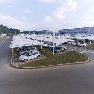 कस्टम कार पार्किंग तन्यता संरचना सूर्य छाया पाल उच्च गुणवत्ता वाले स्टील फ्रेम तन्यता संरचना पार्किंग वाणिज्यिक के लिए - Product Image 2