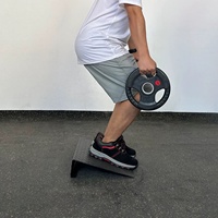 Tabla Inclinada Personalizada para Estiramiento de Pantorrillas en Gimnasio, para Sentadillas y Estiramiento de Tobillos - Plataforma Ajustable para Levantamiento de Pesas