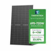 Panneaux solaires Tiger Neo N Type 695W-720W, efficacité 22,7 %, cellules 210 mm pour système d'alimentation