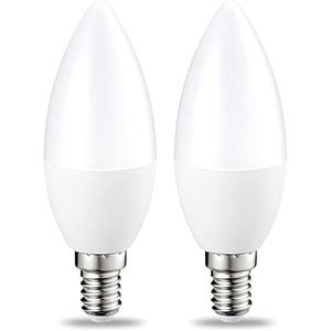 Ampoule LED C37 E14 4W, 2 pièces, lumière efficace, longue durée de vie, idéale pour la décoration et l'économie d'énergie à la maison. - Product Image 1