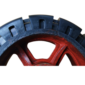 Heavy Duty 10 Zoll 250x75 Edelstahl guss Gummi rad Schwenk rolle 500kg Tragfähigkeit für Handwagen und Wagen - Product Image 6