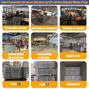 Facile d'installer le système d'échafaudage <span class=keywords><strong>de</strong></span> serrure d'anneau rond porteur élevé <span class=keywords><strong>de</strong></span> structure en acier durable pour des projets <span class=keywords><strong>de</strong></span> construction industrielle - Product Image 4