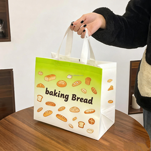 Bolsa de Compras Reutilizable de Tamaño Mediano, Fabricada con Tela No Tejida Laminada en PP Rosa, Diseño Personalizado, Venta al Por Mayor de Lujo - Product Image 4