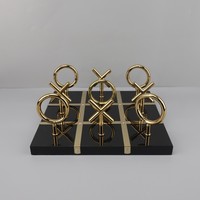 Boîte d'échecs blanche de style classique, écologique, avec incrustation en laiton, jeu de tic-tac-toe, emballage personnalisé, 13 pouces
