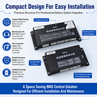 BMS intelligent en cascade 208S EC-HV-MC1+EC-HV-SC12+écran LCD 4,3 pouces pour stockage d'énergie commercial avec CAN RS485