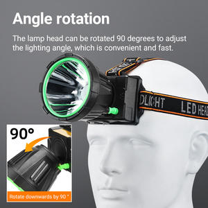 <span class=keywords><strong>Professionnel</strong></span> extérieur 500 Lumens phare LED Type C Rechargeable avec interrupteur Source d'alimentation pêche de nuit randonnée Camping chasse - Product Image 2