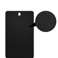 Revêtement en poudre à base de résine thermodurcissable, noir fluorocarbone mat, fini sable texturé, anti-rouille