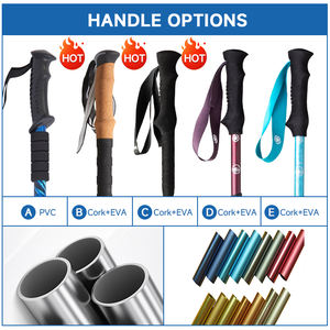 Super Tribe 240g超軽量炭素繊維ウォーキングスティック5断面伸縮調整可能折りたたみハイキングポールEVA滑り止めグリップ - Product Image 3