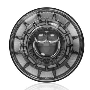 Faro Delantero LED Redondo de 7 Pulgadas con Ojos de Ángel RGB Halo para Wrangler JK TJ LJ CJ <span class=keywords><strong>Sahara</strong></span> Sport Rubicon 1997~2017 - Product Image 6