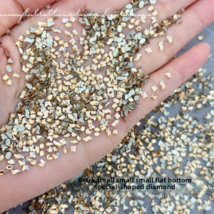 Großhandel Mini kleine flache unregelmäßige Form Nail Art Dekorationen große Champagner K9 Glas Strass für künstliche Fingernägel - Product Image 5