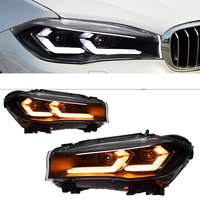 Phare LED DLW pour BMW X5 F15 14-18, lentille LED améliorée, feux de jour, clignotants