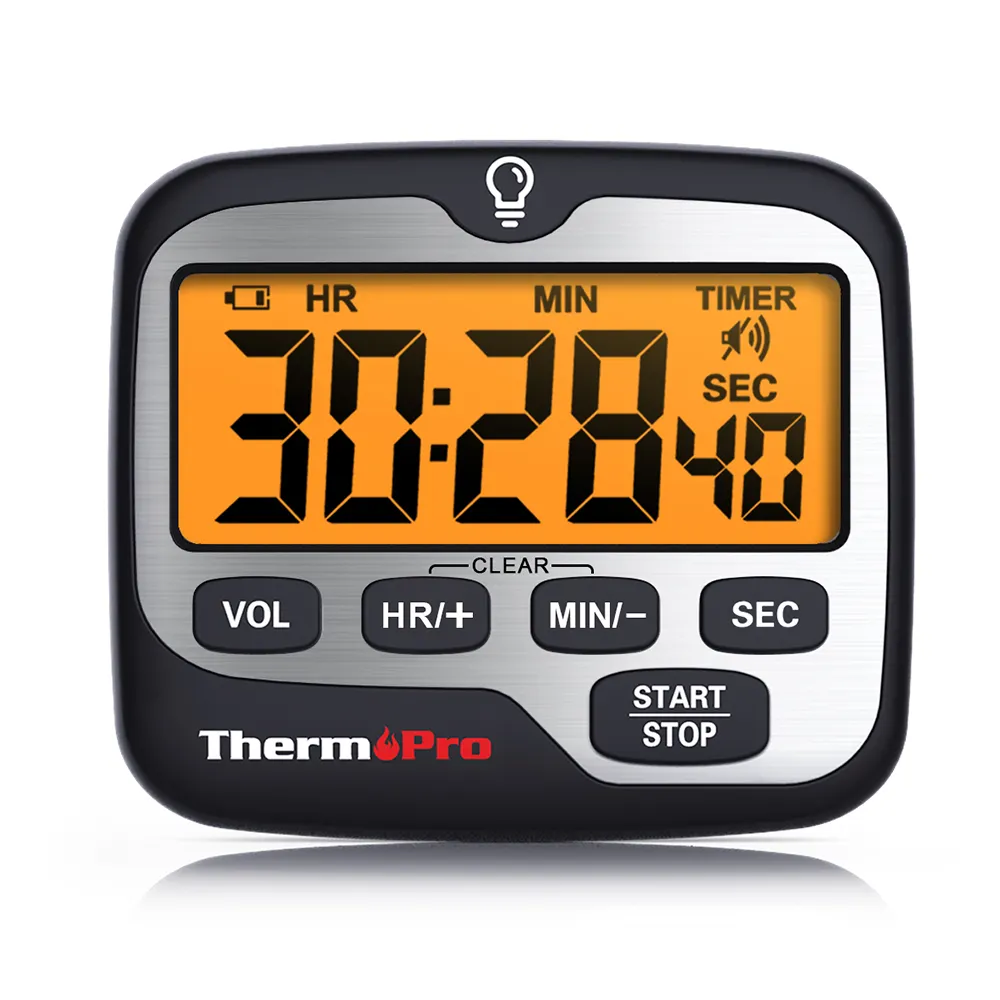 ThermoPro TM01 Digital Kitchen Count Down Timer with Clock