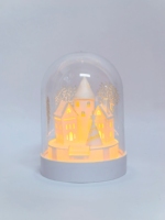 Lampe de table LED en plastique N-Concept pour Noël, base en plastique, décoration festive de Noël, lampe de table