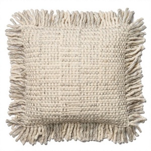 Luxury Bohemian Wool <b>Cushion</b> Cover Handwoven Geometric Vintage Pattern Customizable Throw Pillow ITHL Indoor Outdoor Home Decor - Product Image 1