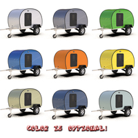 Mini caravane pliante de haute qualité, nouvelle caravane teardrop, petites caravanes de tourisme, mini caravane en bois, caravane teardrop