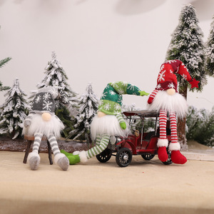 Décorations de Noël en tricot, gnome sans visage avec lumière pour la décoration de la maison, cadeau de Noël et de Nouvel An - Product Image 5