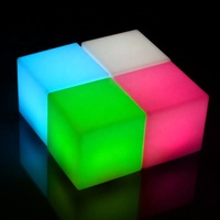 Morden Design 16 cambiamento di colore incandescente mobili festa Led cubo di luce