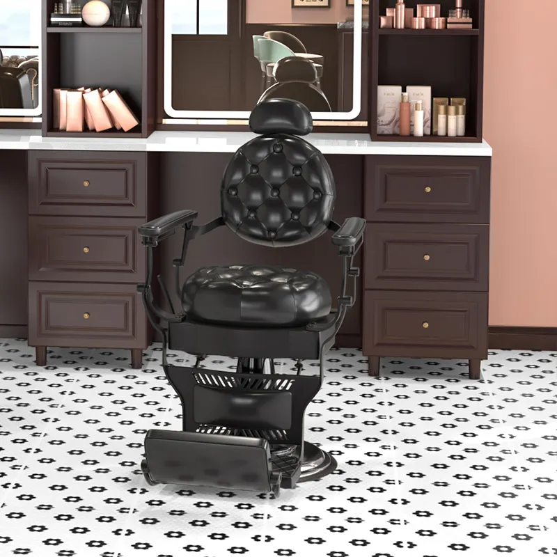 Chaise de salon de haute qualité chaises de barbier en cuir meubles de salon de coiffure salon de coiffure chaise de beauté