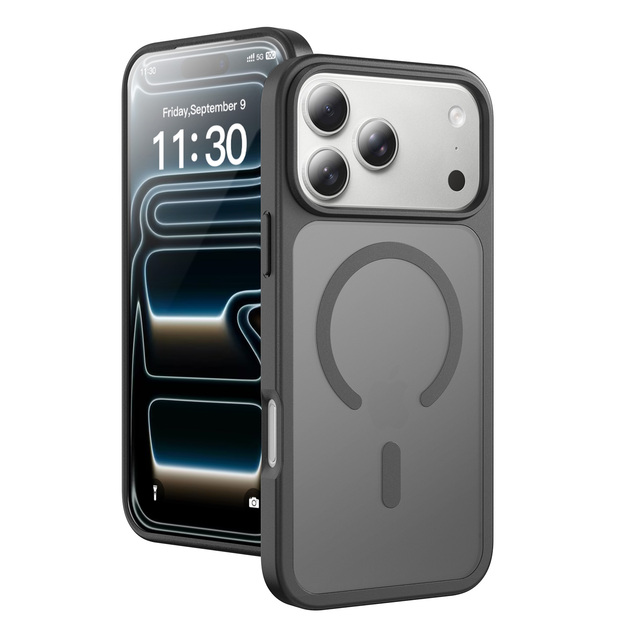 High Quality Luxury Magnetic Matte Mix Phone Case Shockproof Anti Fingerprint clear Cover for iPhone 18 17 16 15 Pro Max Air