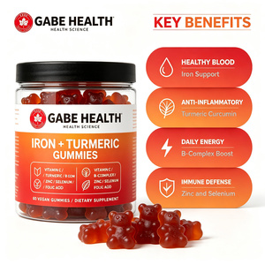 Gomitas de Hierro y Cúrcuma de Marca Privada OEM, 60 Unidades Veganas, Fórmula 7 en 1 para el Soporte Sanguíneo con Zinc, Selenio, Ácido Fólico, Vitamina C para la Energía - Product Image 3