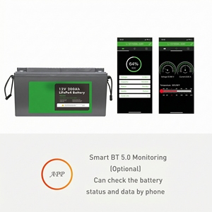 แบตเตอรี่สำรองพลังงานแสงอาทิตย์ LTC 12V Lifepo4 ชุดแบตเตอรี่ลิเธียมไอออน 12 โวลต์ 12.8V 200Ah พร้อมระบบทำความร้อน สำหรับรถบ้านและแคมป์ปิ้ง - Product Image 4
