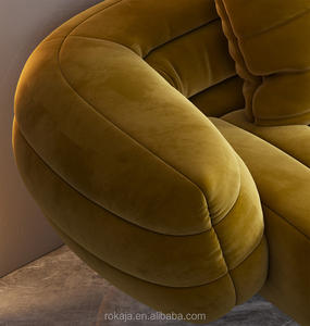 ชุดโซฟาผ้าลินิน1 2 3ที่นั่งสไตล์อิตาลีสำหรับร้านเสริมสวยโรงแรมแบบอินเดียชุดโซฟาห้องนั่งเล่นแบบเรียบง่าย - Product Image 5