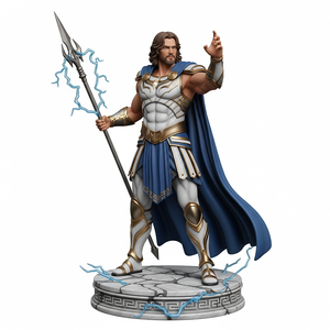 Modèle <span class=keywords><strong>de</strong></span> figurine Zeus en PVC 3D sur mesure, statue, cadeau <span class=keywords><strong>de</strong></span> collection, ornement <span class=keywords><strong>de</strong></span> bureau - Product Image 1