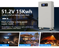 Batterie de stockage d'énergie mobile à chaud pour le sol, 51.2V 280Ah 300Ah 314Ah 15kWh, cellule de batterie au lithium LiFePO4 pour usage domestique