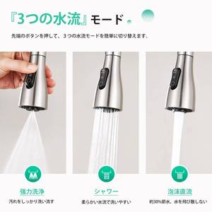 Robinet de cuisine à induction sans contact avec douchette extractible – Vente directe usine - Product Image 5