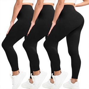 Leggings de yoga sin costuras de cintura alta para mujer, elásticos en cuatro direcciones, transpirables, control de abdomen, secado rápido, efecto levantamiento de glúteos, longitud completa - Product Image 3