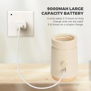 Calentador de Leche Rápido, Calentador de Biberones/Adaptador, Calentador de Leche de Viaje Seguro con Biberón, 4 Niveles de Temperatura Ajustables - Product Image 6