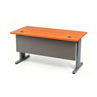 Bureau rectangulaire pour ordinateur avec gestion des câbles - Table de travail pour enseignant