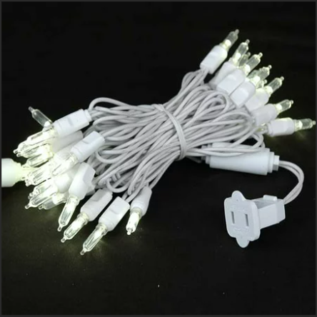 For UL Certified IP65 Mini T5 LED Faceted Outdoor Christmas Tree String Lights Warm White Waterproof Mini Christmas Lighting