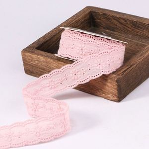 Ruban de dentelle brodé doux de haute qualité de 2,5 cm pour l'embellissement des chemisiers et des blouses, 10 yards/rouleau - Product Image 3