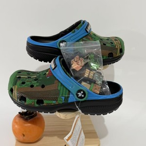 Sandalias Deportivas Ligeras y Duraderas con Estampado de Cocodrilo Estilo <span class=keywords><strong>Minecraft</strong></span>, Punta Cerrada y Perforada, para Playa, Natación y Agua - Product Image 1