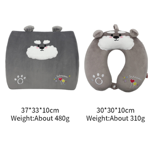 Phim Hoạt Hình Dễ Thương Động Vật Con Chó Bộ Nhớ Bọt Du Lịch Gối Ghế Đệm Thắt Lưng Hỗ Trợ Trở Lại Phần Còn Lại Gối Đặt Cho Văn Phòng - Product Image 4