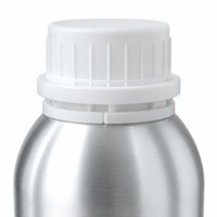 Bouteille d'huile essentielle en aluminium poli de 250 ml, bouchon blanc, protection UV, double joint, portable, OEM B2B