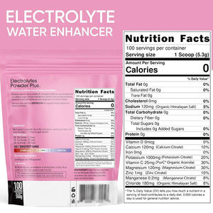Poudre d'électrolytes et de vitamines au magnésium pour stimuler le métabolisme, poudre d'hydratation électrolytique biologique pour renforcer les muscles, excellent prix - Product Image 2