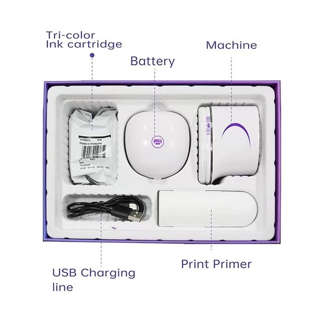 Colorful Logo Fun Handheld Smallest Portable Mini Mobile Pocket Blue Tooth Inkjet Wifi Available Mobile Mini Color Printer Pen