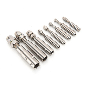 ตัวล็อคเชือกลวดสแตนเลสแบบมีเกลียวสำหรับงานราวกันตก - Product Image 1