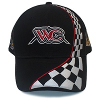 Casquette de baseball pour hommes femmes drapeaux à carreaux drapeau de voiture de course chapeau de camionneur réglable broderie unisexe papa chapeau casquette de sport