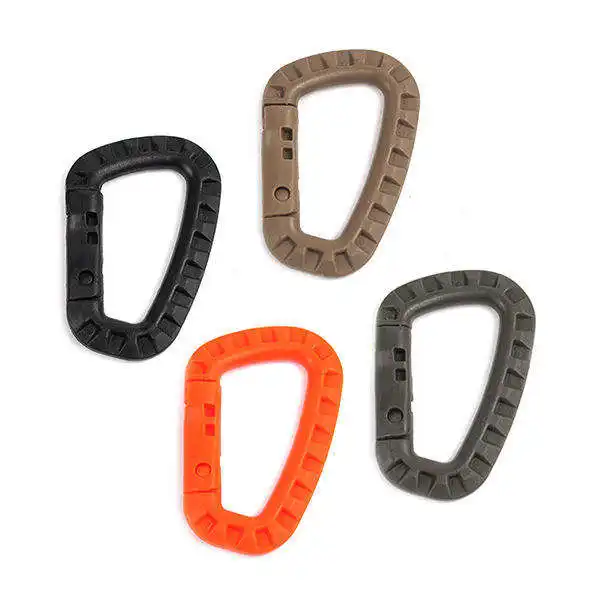 في الهواء الطلق متوسطة التكتيكية Carabiner EDC Molle مشبك حقيبة الظهر هوك نظام رخز D مشبك التخييم التسلق الملحقات