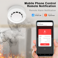 Détecteur de fumée Wi-Fi Tuya Home avec contrôle par application et batterie de secours