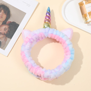 Diadema de unicornio para mujer, diadema para lavado facial cosmético de Halloween, accesorio para el cabello de gran venta - Product Image 5