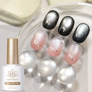 BORN PRETTY 10ml Super Shine Clear Base White Cat Eye Gel Polish OEM Tpo Hema <span class=keywords><strong>Free</strong></span> Cateye Nail Gel Polish Varnish for Nail Art - Product Image 1