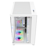 Gabinete de PC para Juegos Ruix Aerospace Promax Full-View, Grande, ATX, con Cristal Templado, Multiusos, Silencioso, en Existencia