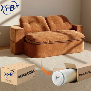 Canapé-<span class=keywords><strong>lit</strong></span> modulaire en tissu compressé sous vide, pliable, convertible, amovible, lavable, design gain <span class=keywords><strong>de</strong></span> place, extensible, OEM - Product Image 1