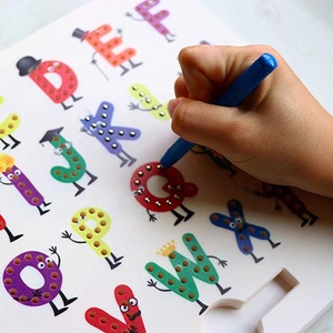 Cartone animato creativo A-Z alfabeto maiuscola magnetica tavolo da disegno bambini prescolare Magpad educativo - Product Image 6